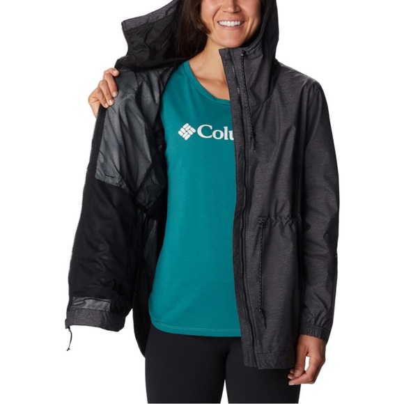 NWT Columbia Women’s Lillian Ridge Hooded Waterproof Shell Jacket - Picture 3 of 5